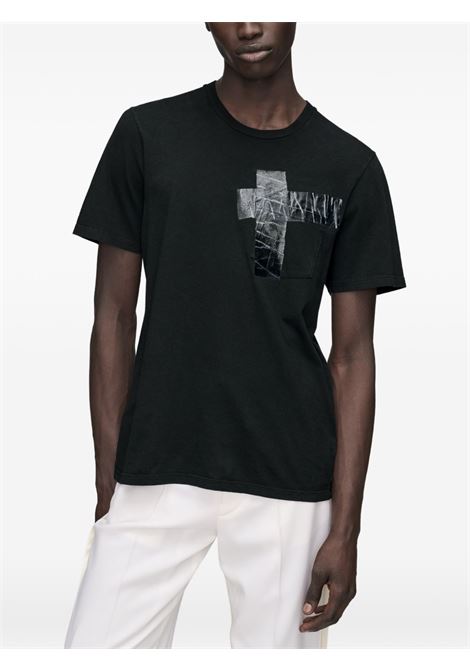 t-shirt taped uomo nera MAISON MARGIELA | S67GC0048 S24575860